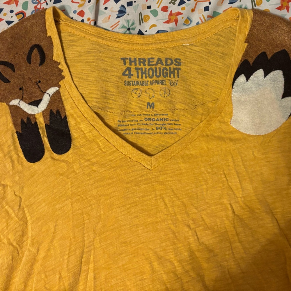 Threads 4 Thought Kids Yellow Fox Tee